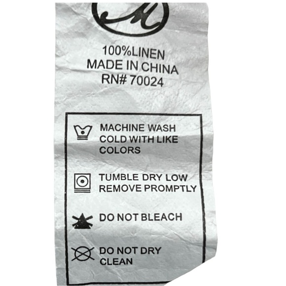 Mod-O-Doc 100% Linen Short Sleeve Tunic Length Tee Size L - Picture 7 of 7